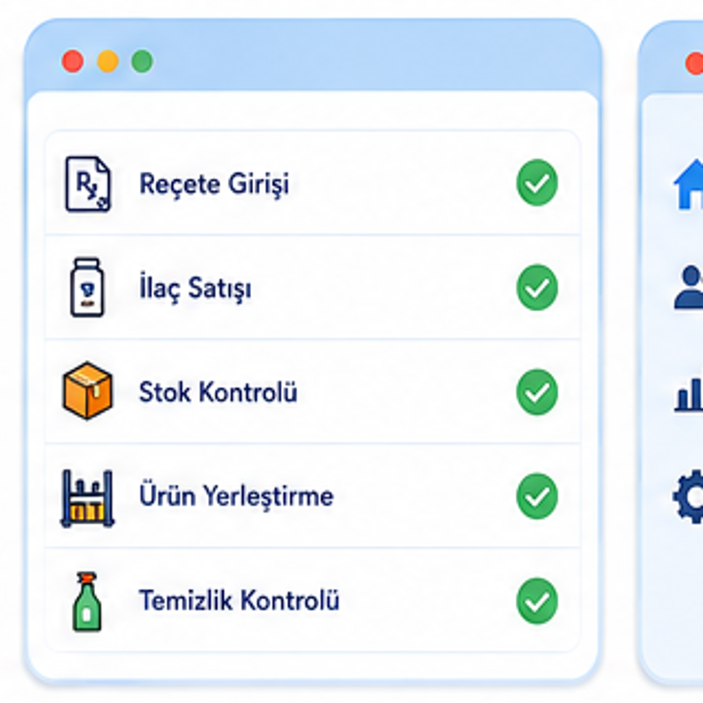 Eczanedeki Temel Görevler Listesi