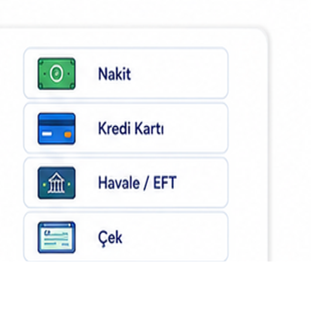 Ödeme Şekilleri Tanımlama