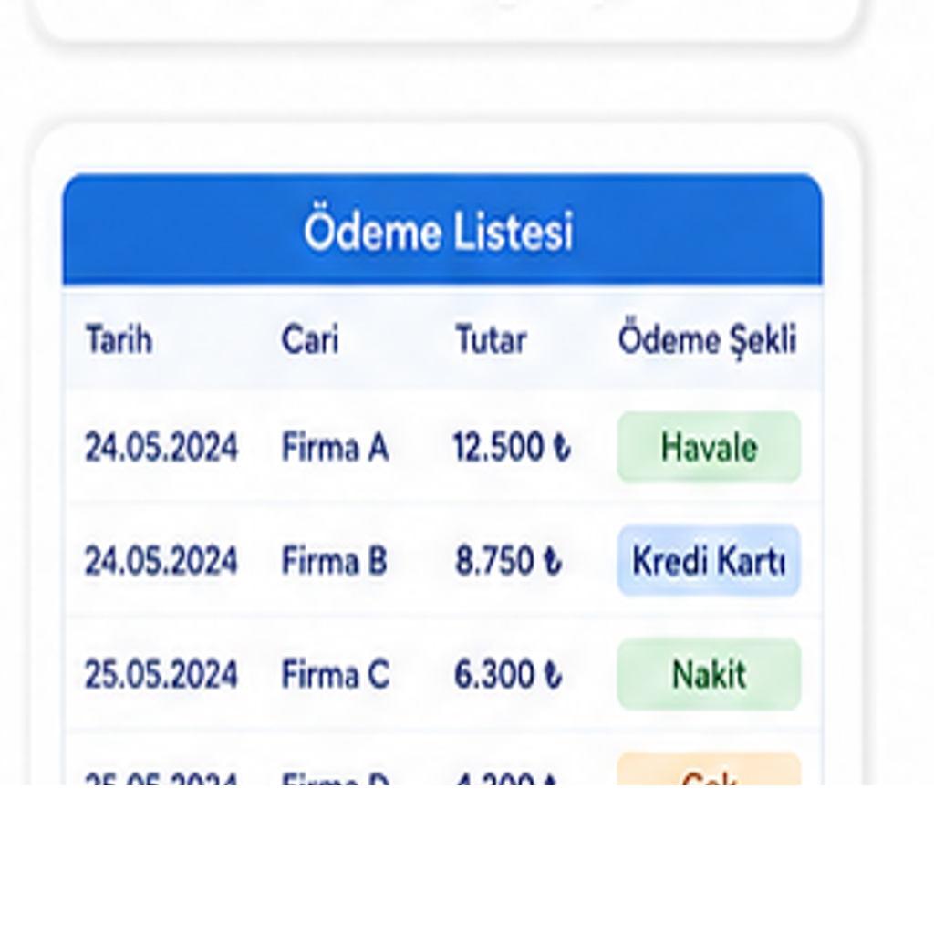 Ödeme Listesi